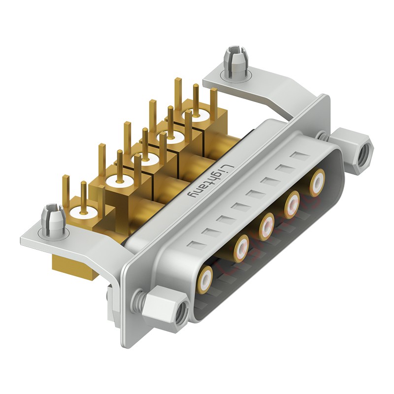 5W5公PCB彎插板/鉚支架11.6/射頻同軸50歐姆
