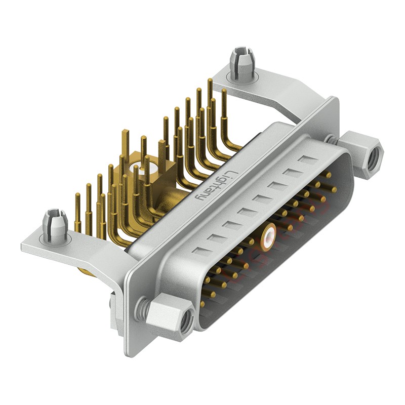 21W1公PCB彎插板/鉚支架11.6/射頻同軸50歐姆