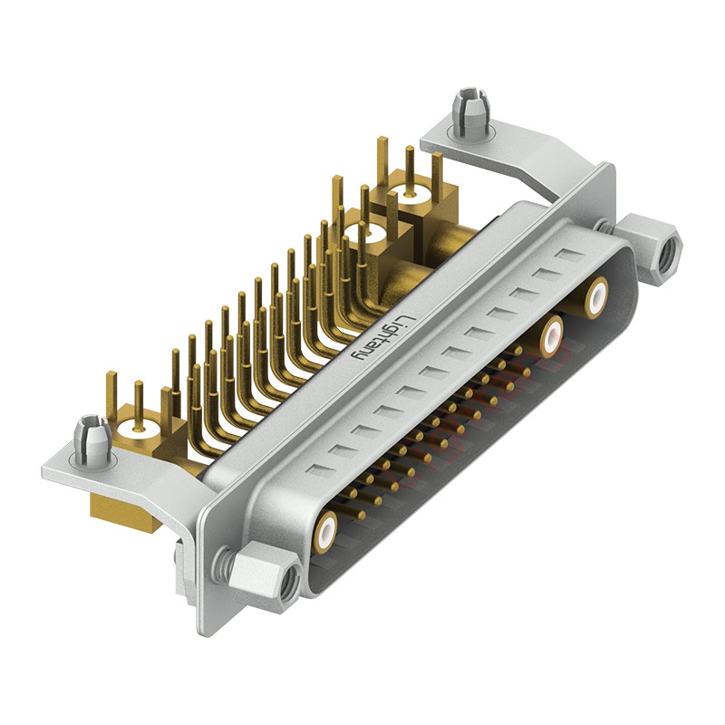 25W3公PCB彎插板/鉚支架11.6/射頻同軸50歐姆