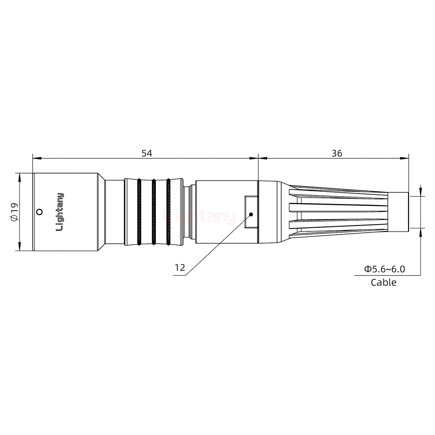 PHG.2K.012.CLLC60Z推拉自鎖帶護套浮動插座